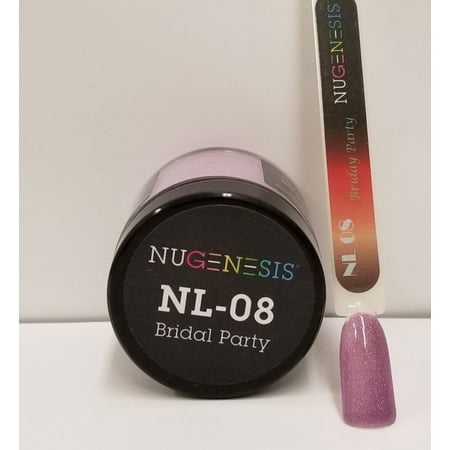 NUGENESIS Nail Color Dip Dipping Powder 1oz/jar - NL08 BRIDAL