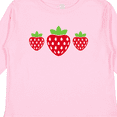 thumbnail image 4 of Inktastic Strawberries Summer Strawberry Fruit Girls Long Sleeve Toddler T-Shirt, 4 of 5