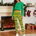 thumbnail image 3 of Posijego Women's Christmas Leggings High Waist Workout Yoga Pants Color Block Stretch Athletic Gym Leggings, 3 of 8