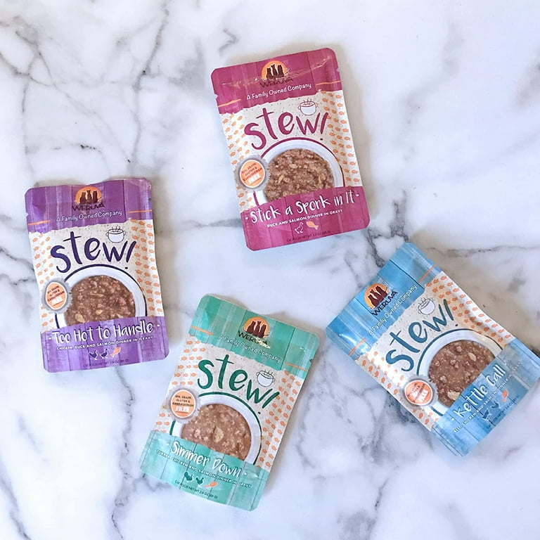Weruva Classic Cat Stews! Stir the Pot with Lamb Chicken & Salmon in Gravy Canned Cat Food