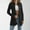 Black, variant on Womens Stand Collar Blazer Cardigans Open Front Long Sleeve Casual Slim Fit Jackets Lightweight Fall Outerwear