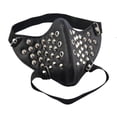 thumbnail image 3 of de media cara Motocicleta Biker Hockey ejercicio de invierno Masquerade Cosplay Colcomx Máscara facial punk biker, 3 of 5