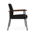 thumbnail image 2 of Mystic Reception Waiting Room Healthcare Guest Chair / Charcoal Steel / Black, 2 of 5