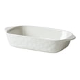 thumbnail image 1 of Solid Colorful Ceramic Double-Handled Pan Household Use Oven Microwave Safe Baking Baked Rice Breakfast, 1 of 7