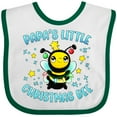 thumbnail image 3 of Inktastic Papa's Little Christmas Bee Boys or Girls Baby Bib, 3 of 4