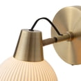 thumbnail image 5 of Petaluma Bone Porcelain Wall Sconce - Weathered Brass Dimmer switch, 5 of 8