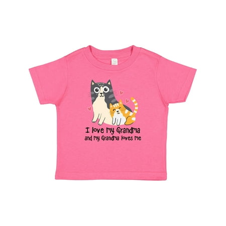 

Inktastic I Love My Grandma Loves Me Cat Gift Baby Boy or Baby Girl T-Shirt