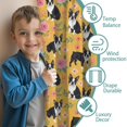 thumbnail image 3 of Blackout Kids Curtains,Boston Terrier and Rose Orange Pattern Children's Insulated Curtains Set Of 2,Bedroom Essentials,Toddler Room Decor 52"x63", 3 of 5