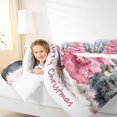 thumbnail image 4 of Manfei Pink Xmas Tree Queen Comforter Set for Teen, Watercolor Artwork Bedding Sets, Merry Christmas Reversible Bedding Comforter Set, Breathable Home Decor, 3pcs, 4 of 8