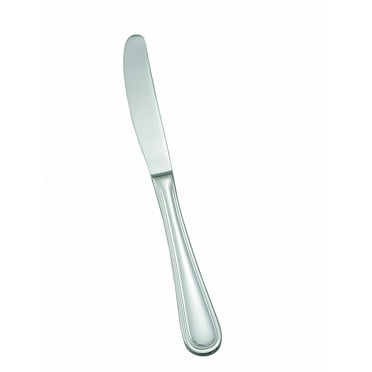 Winco 0030-15, Shangarila Extra Heavyweight Table Knife, Hollow Handle, 18/8 Stainless Steel, Mirror Finish, 12/Pack
