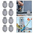 8Pcs 1/2In Connector NonMetallic Electrical Conduit Fitting Pvc