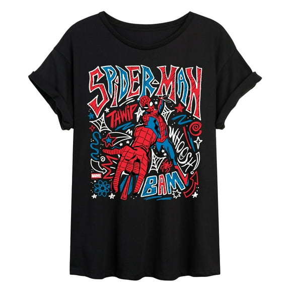 Marvel - Spider-Man Sketchy Doodles - Women's Graphic T-Shirt
