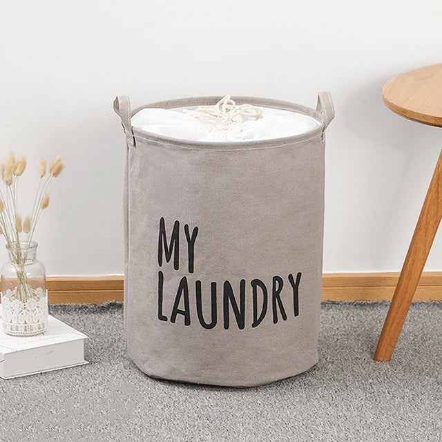 Panier à Linge Sale en Liquidation Sac à Lessive avec Poignées Panier pour Lessive Panier de Dortoir Panier à Linge Grande Capacité Panier à Linge Souple Panier de Rangement pour Couvertures, 19.7x15.7 Po