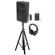 Samson RS115A 15" 400w Speaker w/Bluetooth+Wireless Headset Mic for Speeches