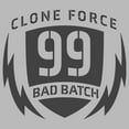 thumbnail image 2 of Junior's Star Wars: The Bad Batch Clone Force 99 Logo Graphic Tee Athletic Heather 2X Large, 2 of 3
