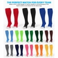 thumbnail image 6 of Exxact Sports Over the Calf Baseball Socks - Athletic Tube Socks for Football, Softball, Hockey, Youth & Adult Sizes (Charcoal, Large), 6 of 7