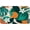 Orange, variant on Abstract Boho Floral Bath Mat Tropical Green Leaves Mid Century Modern Cute Fruit Palm Leaf Teal Orange Plant Decor Bathroom Rugs