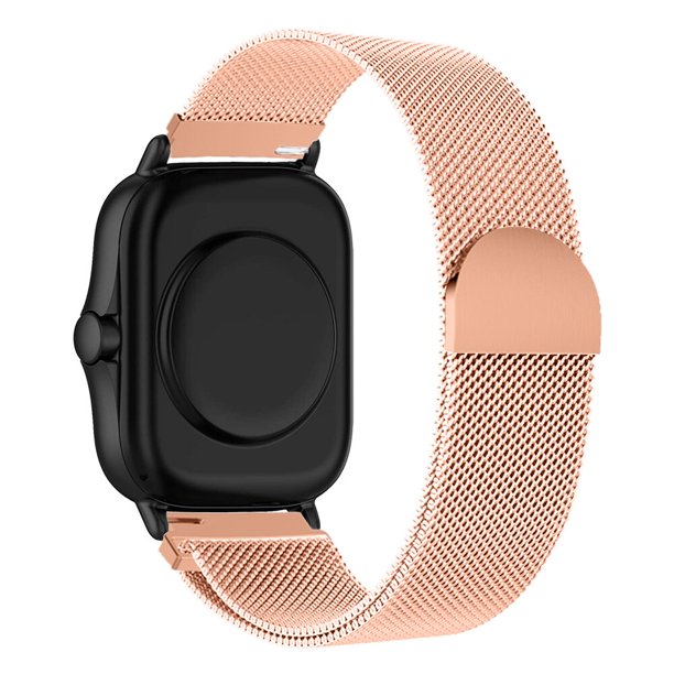Correa magnética de 20mm/22mm para Amazfit GTS/2/2e/GTS2 Mini/GTR 42mm/47mm/GTR2/2e/stratos 2/3, pulsera de Metal para reloj Amazfit bip
