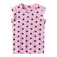 thumbnail image 5 of ZACPNCV Girls Dance Gymnastics Tank Tops Trim Everyday Casual Wear Pink 5-6 Years, 5 of 6