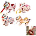 thumbnail image 6 of Hand String Puppet with Rod, Chinese Marionette Lion Toy,Chinese New Year Decoration Souvenir Handmade Puppet for Lion Dance Lovers,Handmade Festive Toy Cultural Craftsmanship, 6 of 10