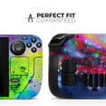thumbnail image 2 of Design Skinz - Compatible with Steam Deck - Skin Decal Protective Scratch-Resistant Removable Vinyl Wrap Cover - Neon Splatter Universe, 2 of 5