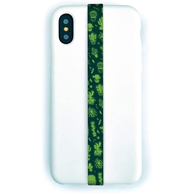 : The Original Phone Loop Finger Strap for Mobile Phone - Phone Loop Finger Holder for Phone Case Grip - Phone Strap Holder for Hand Grip - Finger Loop for Cell Phone Case (Cactus)