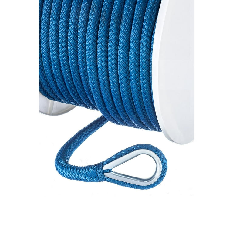 Seachoice Double-Braid Nylon Anchor Line, Blue 42251