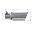thumbnail image 3 of MBRP T5157 Embout d'Échappement Universel en Acier Inoxydable Poli, Entrée 2.75 Pouces Sortie 4 Pouces Sortie 10 Pouces Longueur Totale, Embout Roulé Incliné, 3 of 3