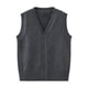 thumbnail image 4 of Odeerbi Niños Punto Suéter V Cuello Chaleco Botón Delantero Sin Mangas Cardigan Chaleco Uniforme de La Escuela, 4 of 7