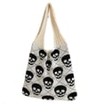 thumbnail image 1 of Bolso Mano para Mujer Calavera Punto Halloween El Viajes Compras, 1 of 9