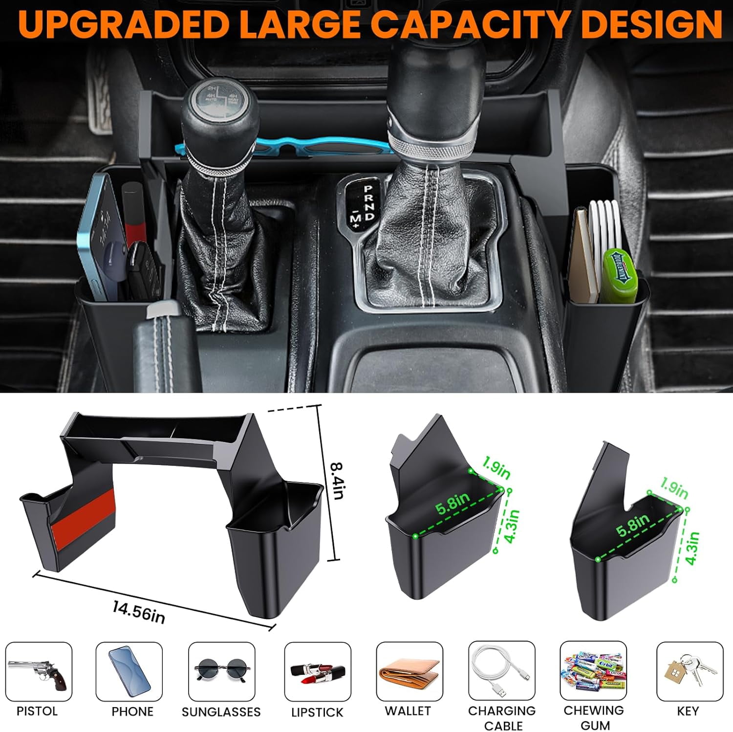 JWWY Update Gear Tray for 2018 2024+ Jeep Wrangler JL JLU & Glad 並行輸入品 JWWY Update Gear Tray For 2018-2025+ Jeep Wrangler JL JLU