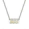 thumbnail image 2 of Collar con número de ángel en plata y oro, acero inoxidable, joyería numerológica, 666, plata, código de modelo 25138 666 Plata, 2 of 5