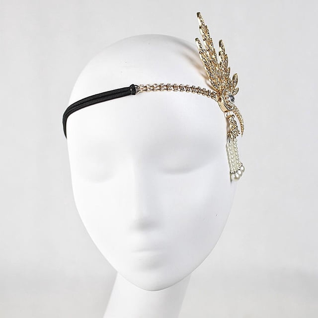 Diadema de mujer Colcomx vintage de imitación Oro