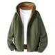thumbnail image 1 of pstuiky camisas de manga larga para hombre, Chaqueta tipo cárdigan de polar con cremallera y capucha de manga larga para hombre camisetas de hombre xxl, 1 of 8