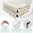 thumbnail image 4 of Quilts Queen Size Bedding Set, Coastal Starfish Lightweight Quilted Comforter, Vintage Ocean Marine Life Beach Floral Soft Reversible Bedspread Coverlet with Pillow Covers for All Season, 90" x 96", 4 of 9