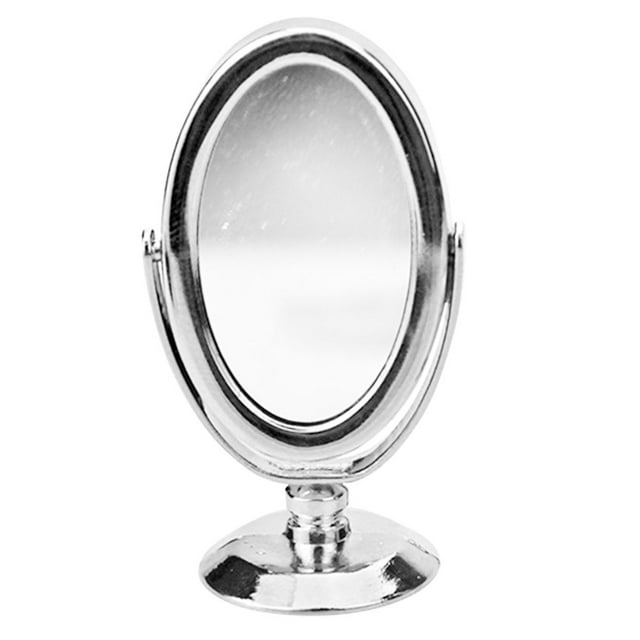 Weiweiguan Miniature Mirror Adornments Mini Tabletop Cosmetic Mirror Mini House Supplies