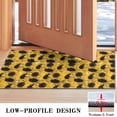 thumbnail image 3 of Yellow Black Sunflower Pattern Door Rugs,Washable Non Slip Door Mats Indoor,Decorative Door Mats,Entry Mat Indoor for Entrance,Bedroom,Kitchen,Bathroom,17"x30", 3 of 6