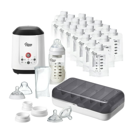 Tommee Tippee Pump and Go Complete Breast Milk Feeding Starter (Tommee Tippee Electric Breast Pump Best Price)