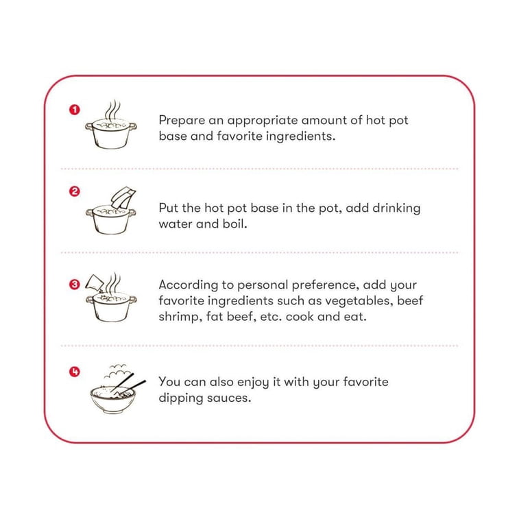 Haidilao Spicy Hot Pot Soup Base, 3 Pack, 500G