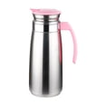 thumbnail image 4 of Hervidor de agua para el hogar, botella para té, café, jarra de agua fría de acero inoxidable, hervidor de agua fría para picnic, jugo, vacaciones, Rosa, 4 of 10