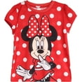 thumbnail image 4 of Disney Girls T-Shirts - 4 Pack Minnie Mouse, Disney Princess Short Sleeve Girls Graphic Tees (Size: 2T-7), 4 of 7