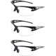 thumbnail image 1 of Gafas de seguridad transparentes, paquete de 3, gafas protectoras con lentes de plástico, para niños, trabajo de laboratorio de batallas con armas Nerf, 1 of 5