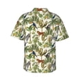thumbnail image 3 of Fotbe Jungle Animals Hawaiian Shirt for Men Unisex Summer Beach Casual Short Sleeve Cotton Linen Button Down Shirts-XX-Large, 3 of 9