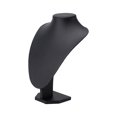 thumbnail image 3 of Necklace Chain Jewelry Bust Presentation Decor Necklace Display Holder Stand Black PU 21x15cm, 3 of 8