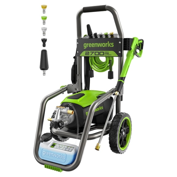 Greenworks Brushless 2700 PSI 2.3 GPM Max/ 1.2 GPM Electric Pressure Washer