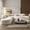Beige, variant on MODERNLUXE 122" Extra Large Sectional Sofa,Comfy L-Shape 4-Seat Couches with 3 Round Cushions and Curved Design,Chenille Cloud Modular Couch for Living Room,Beige