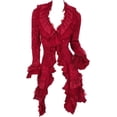 thumbnail image 1 of Cardigan Crochet Boho Victorien pour Femmes, Chandail Ouvert Gothique Steampunk, 1 of 4