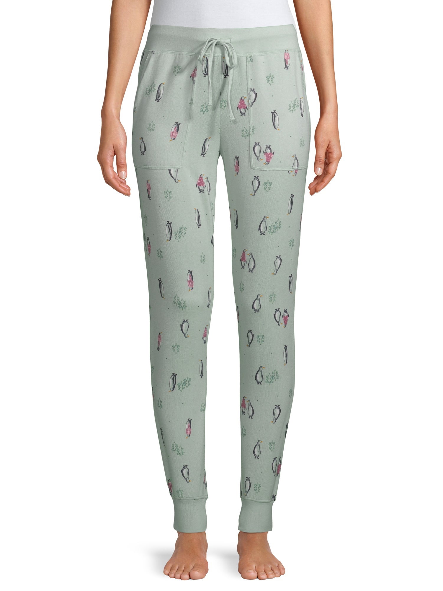 New Secret Treasures Women Super Soft Fleece Sleep Pants Pajama Bottoms Penguin Women's