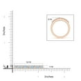 thumbnail image 5 of ANGARA Natural Aquamarine and Diamond Half Eternity Wedding Ring in 14K Rose Gold for Women (Size-2mm) | March Birthstone, Birthday, Anniversary, Jewelry Gift for Women | Natural Aquamarine Ring, 5 of 9