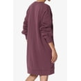 thumbnail image 4 of TheMogan Chandails en Molleton Tunique en Polaire à Manches Longues et Col en V pour Femmes P-3X, 4 of 7